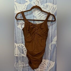 Lands' End Black One Piece Swimsuit Timeless Design